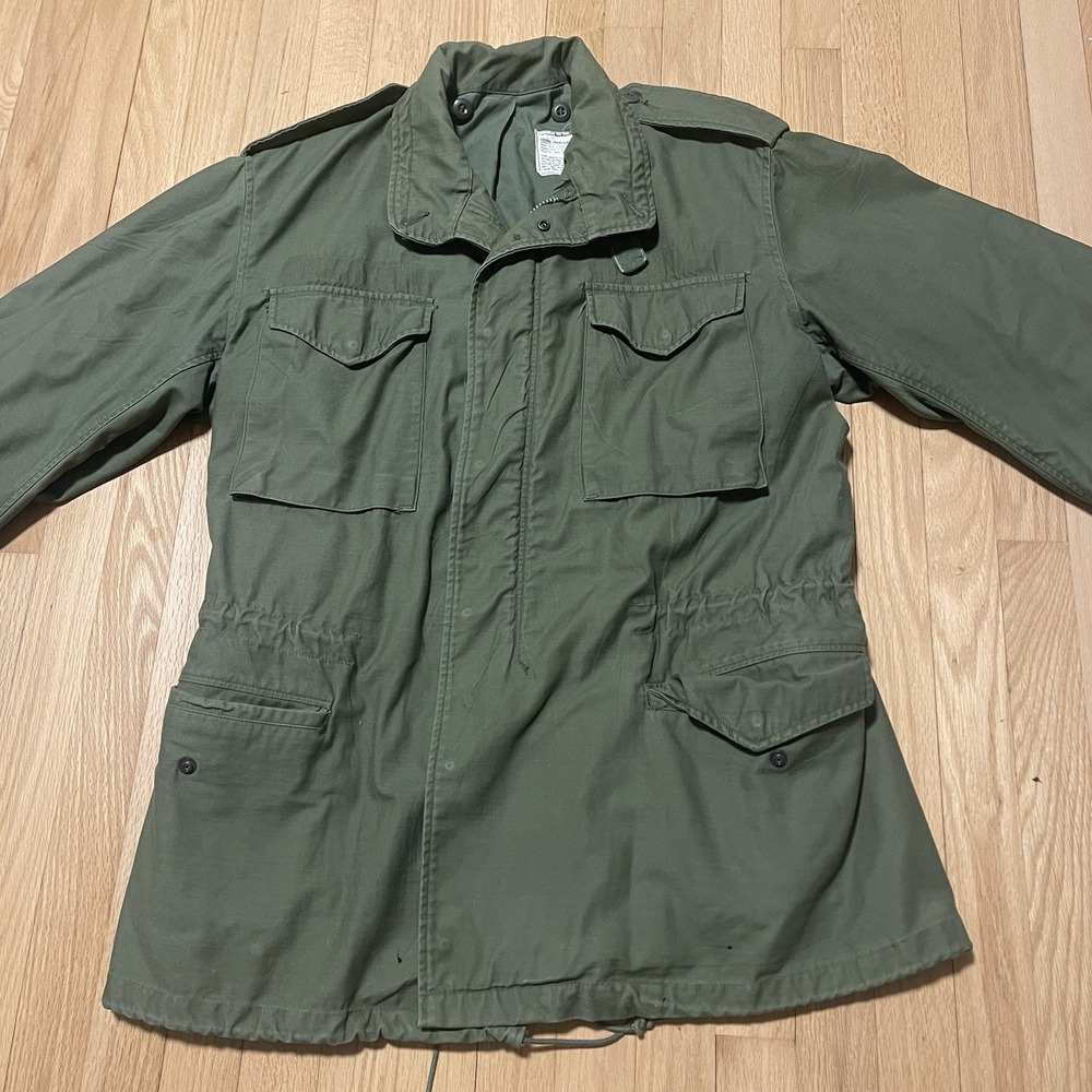 Vintage 1969 US Army M65 Field Jacket OG107 Long/Medium Vietnam Era